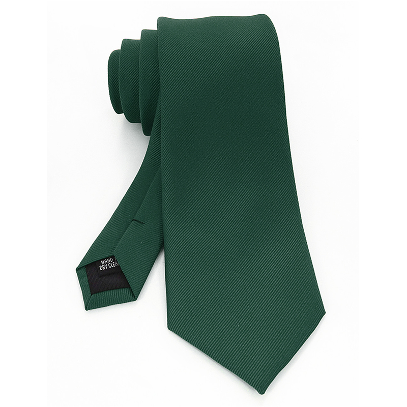 Silk Tie Striped - Sólido verde vermelho preto gravatas para