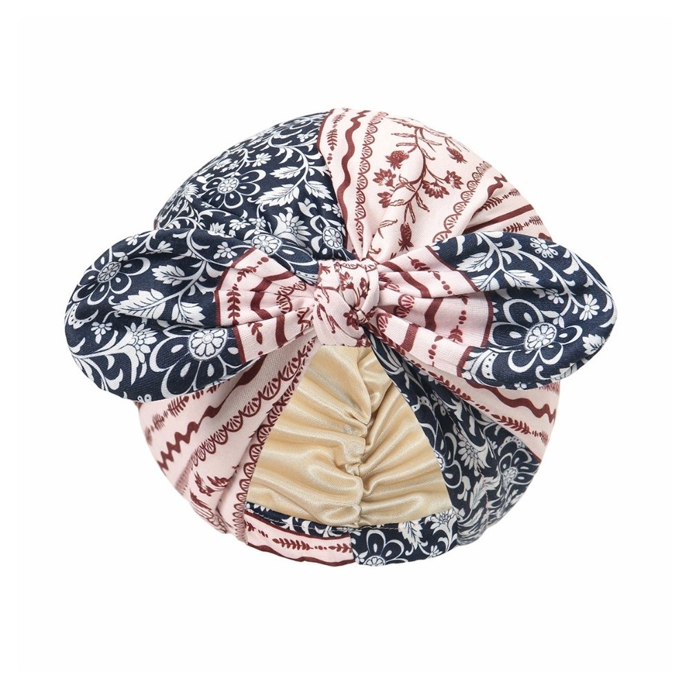 Bow Tie Pre Tied - Turbante de Cetim Forrado com Estampa