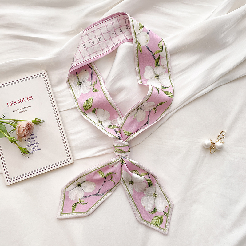 Lenço Longo de Seda Coreana pa - Silk Neck Scarf avaliação e preço
