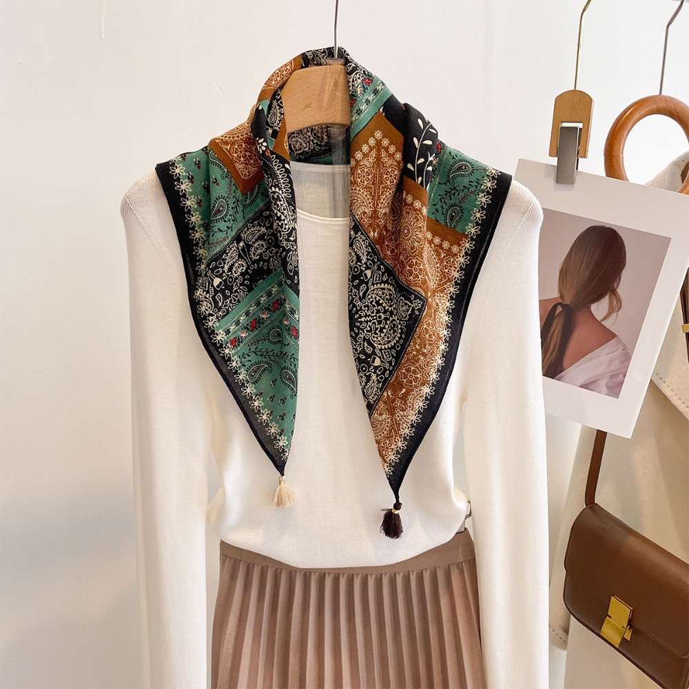 Lenço Feminino Quadrado com Bo - Face Scarf Mask avaliação e preço