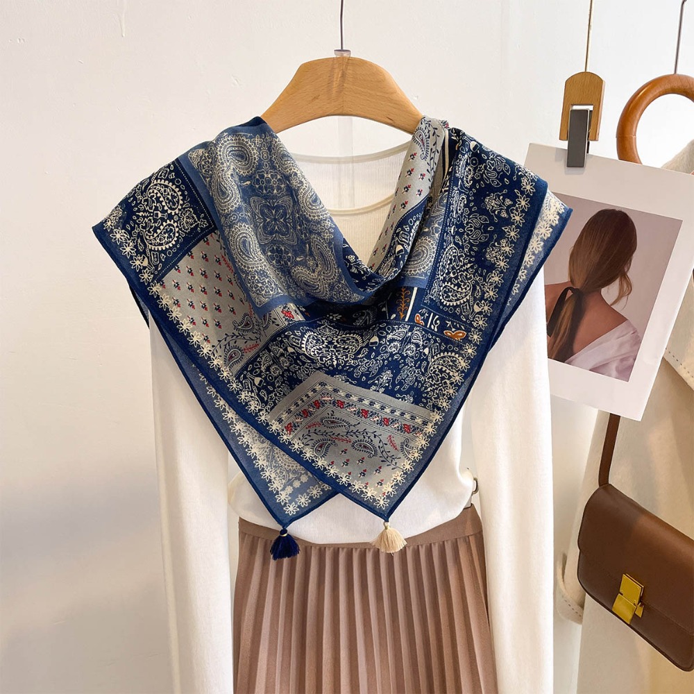 Lenço Feminino Quadrado com Bo - Face Scarf Mask avaliação e preço