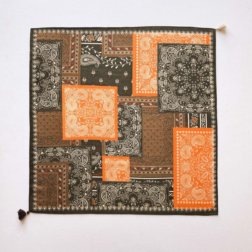 Lenço Feminino Quadrado com Bo - Face Scarf Mask avaliação e preço