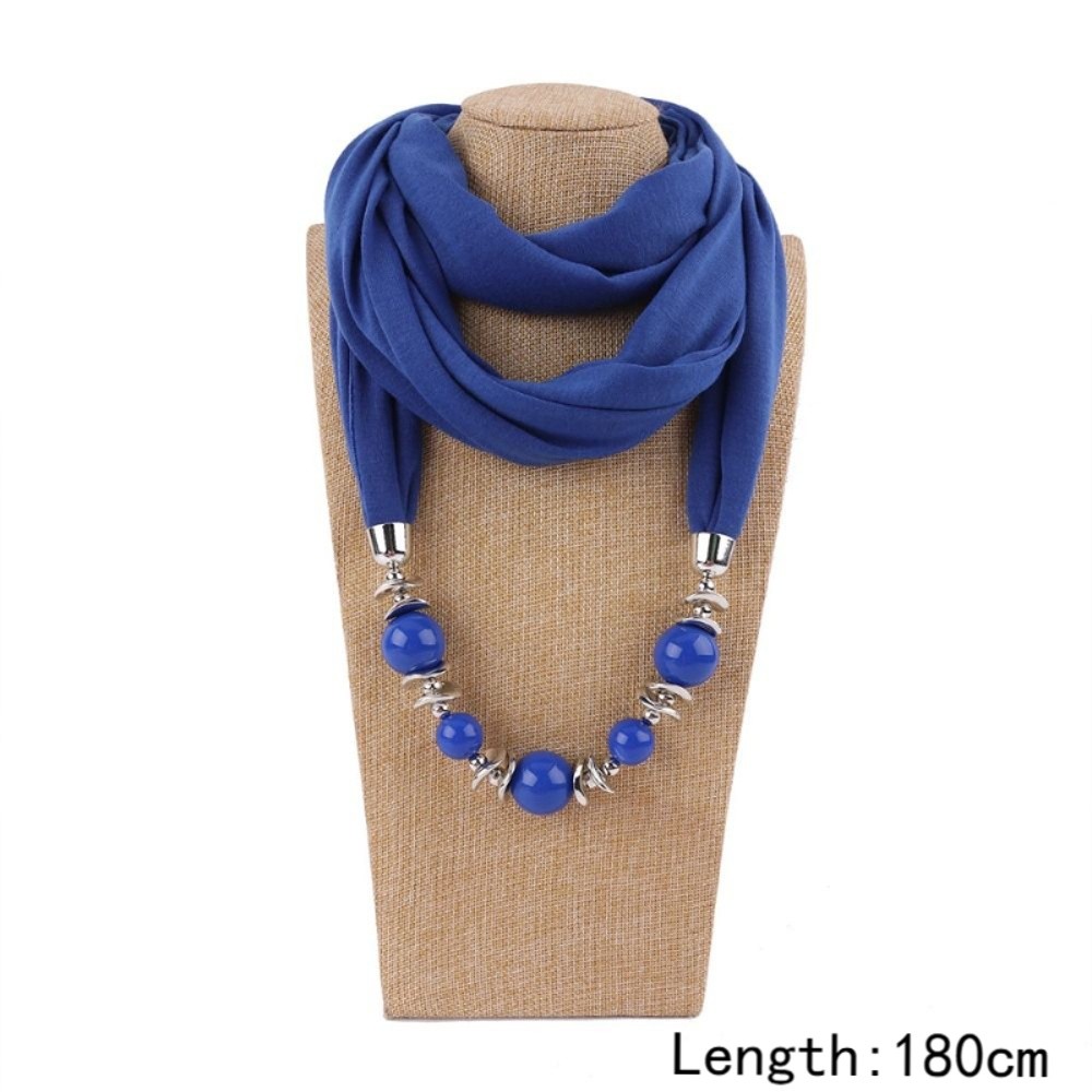 Novo Colar de Lenço de Chiffon - Infinity Scarf Knit avaliação e preço