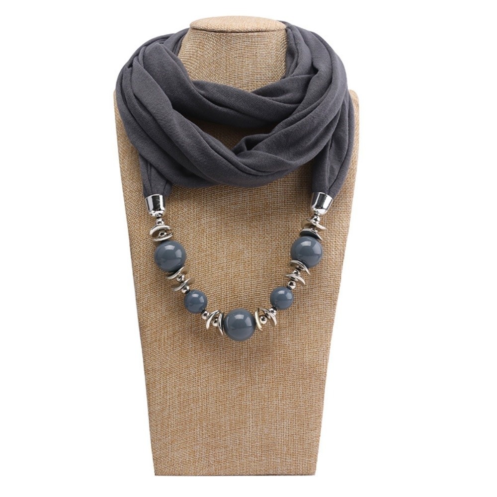 Lenço de Chiffon com Colar e P - Infinity Scarf Knit avaliação e preço